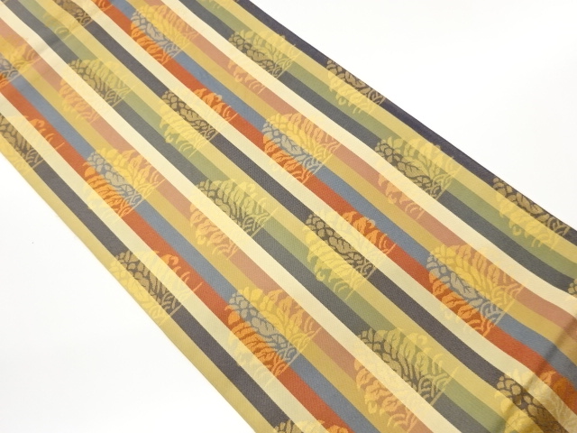JAPANESE FUKURO OBI / WOVEN STRIPE / KINRAN (BROCADE)